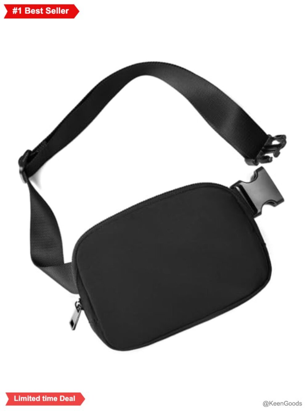 Nylon Belt Bag Fanny Pack Crossbody Waist Pack Adjustable Strap